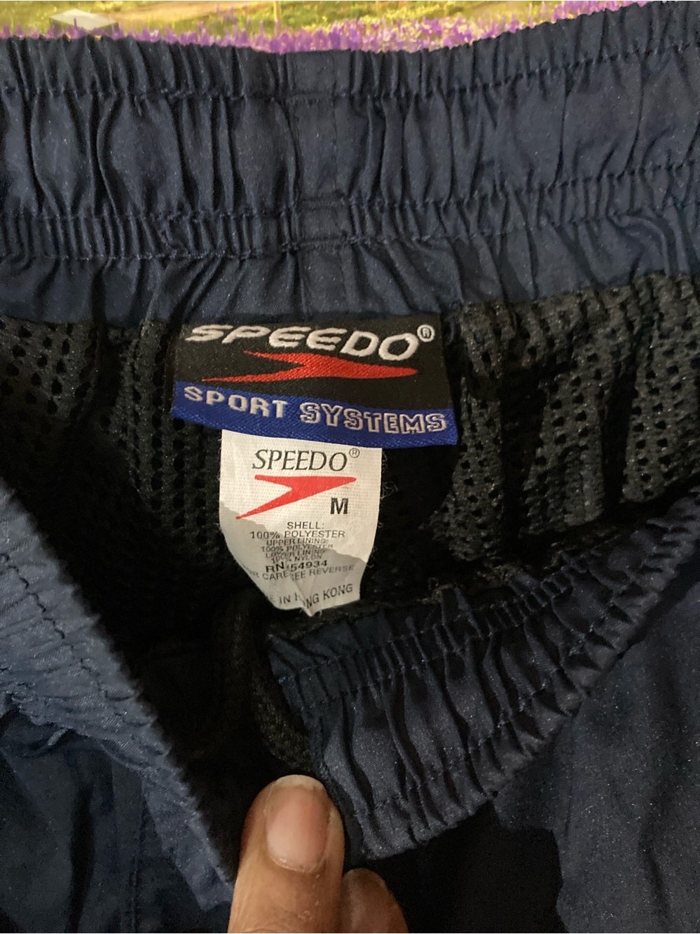 Speedo Navy Pants  with Mesh Liner